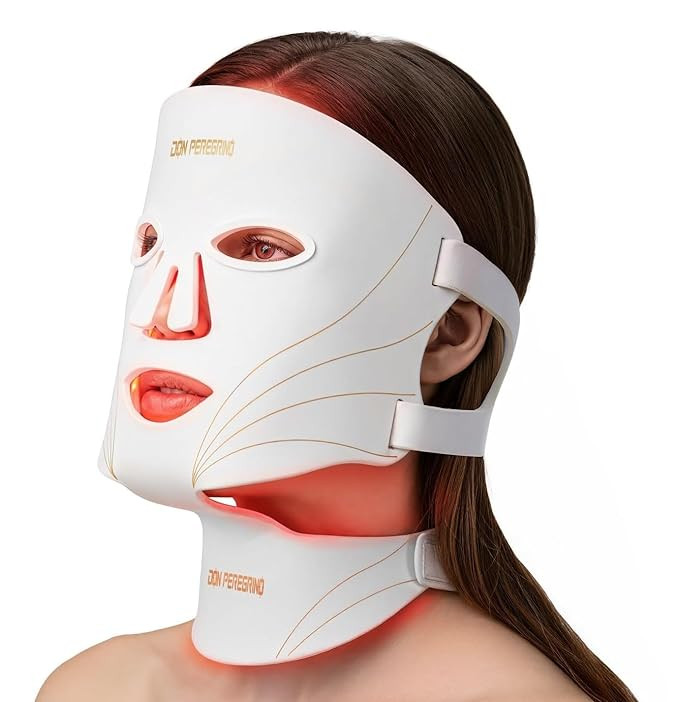 Red Light Therapy for Face and Neck Full Coverage – Comfortable, Zero Irritation, Auto-off Time... | Amazon (US)