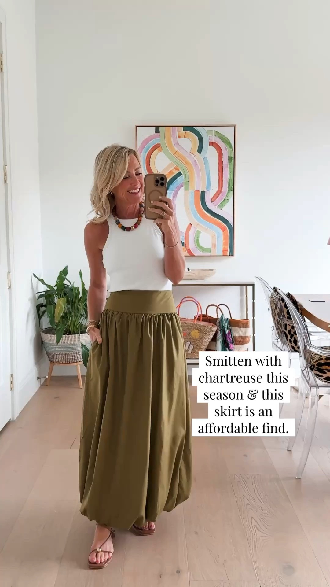 Chic skirt in the color of the season…but amazing Amazon price! Love the bubble hem for a fun twist and my go to tank has a built-in bra!

Tank; small
Skirt: small ￼

#LTKOver40 #LTKgrwm