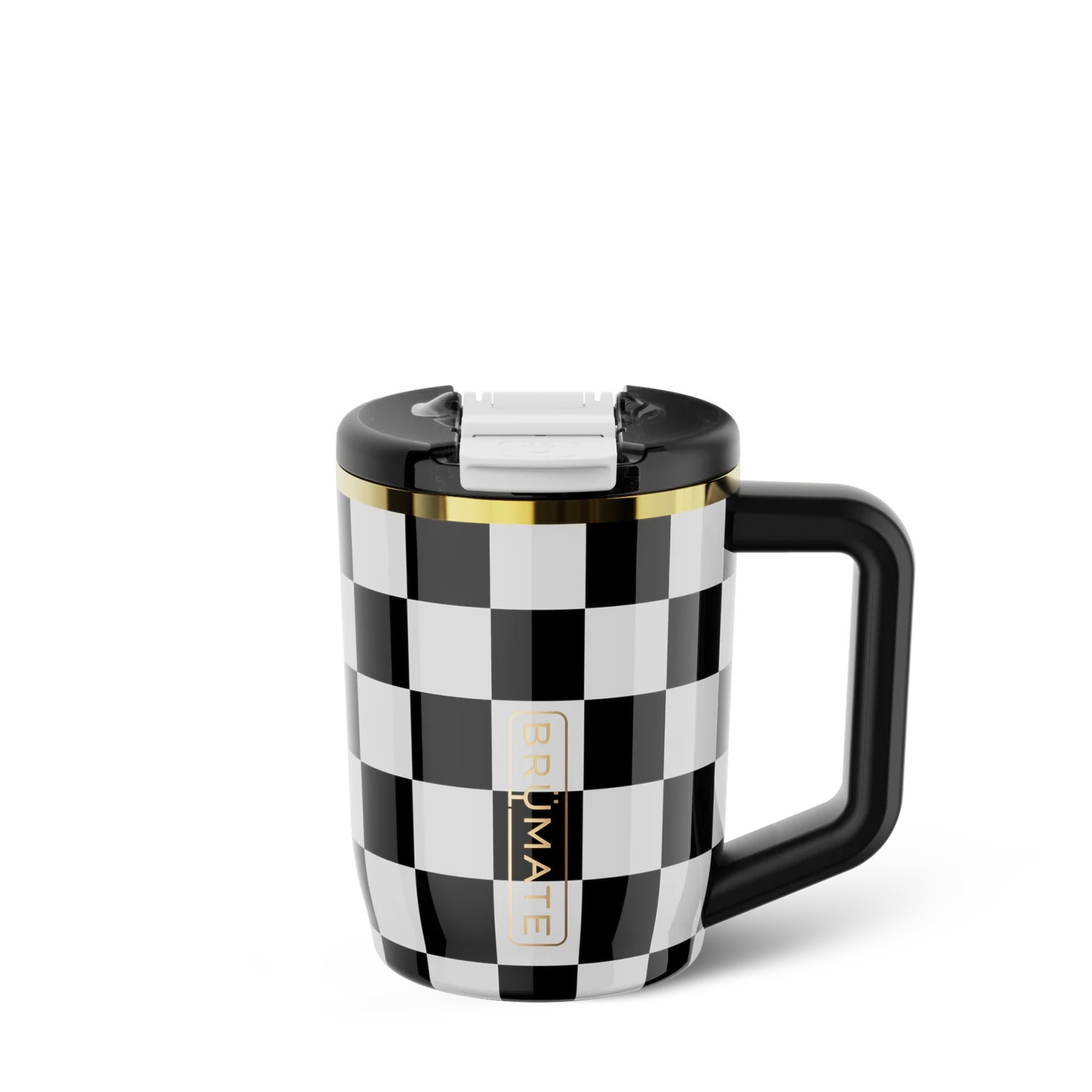 M\u00fcv 15oz | Black & White Checkered Mugs | Br\u00fcMate | Brumate