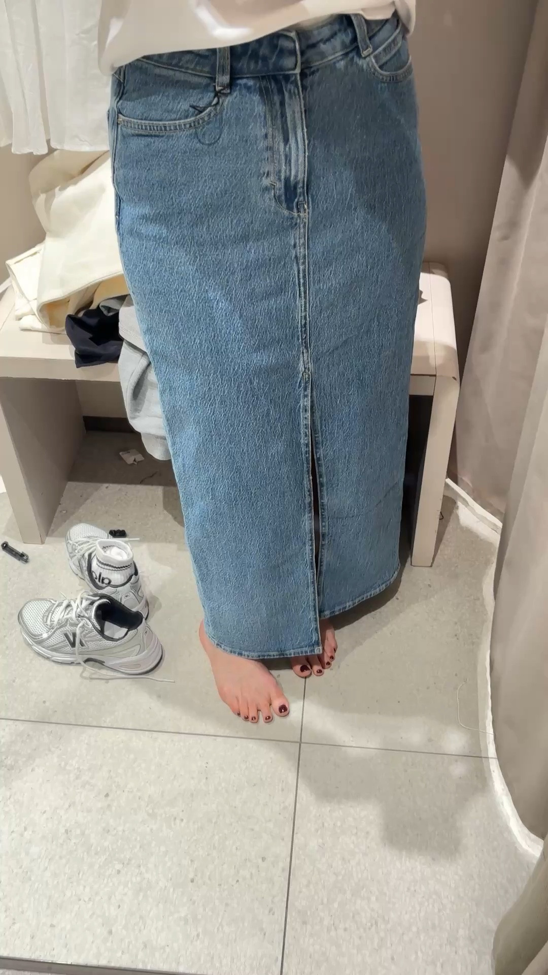 Maxi denim skirt 

#LTKuk #LTKspring #LTKeurope