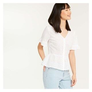 Peplum Hem Blouse | Joe Fresh (North America)