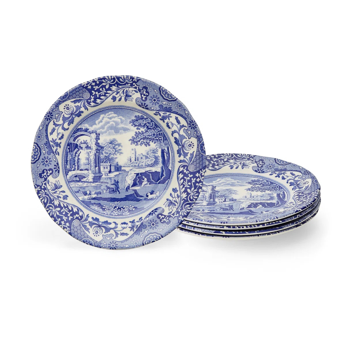 Spode Blue Italian Salad Plate 7 1/4" (Set of 4) | Wayfair North America