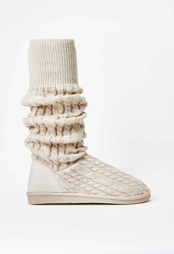 Brittany Knit Sock Fuzzie | JustFab