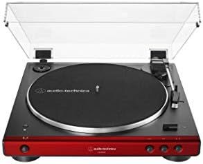 Audio-Technica AT-LP60XBT-RD Fully Automatic Belt-Drive Stereo Turntable, Red/Black, Bluetooth, H... | Amazon (US)