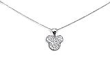 Sterling Silver Sparkly Mickey Mouse Necklace, Fun Necklace, Mickey Mouse Pendant, Disney World Jewe | Amazon (US)