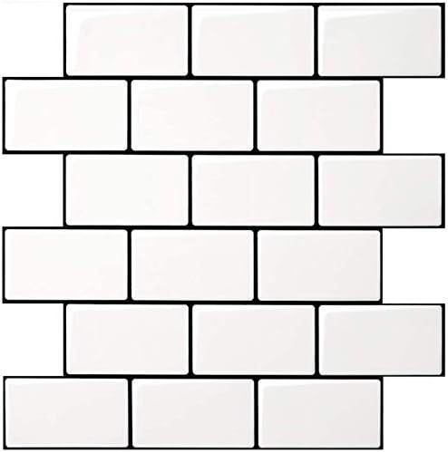 Art3d Subway Tiles Peel and Stick Backsplash (10 Tiles, Thicker Design) | Amazon (US)