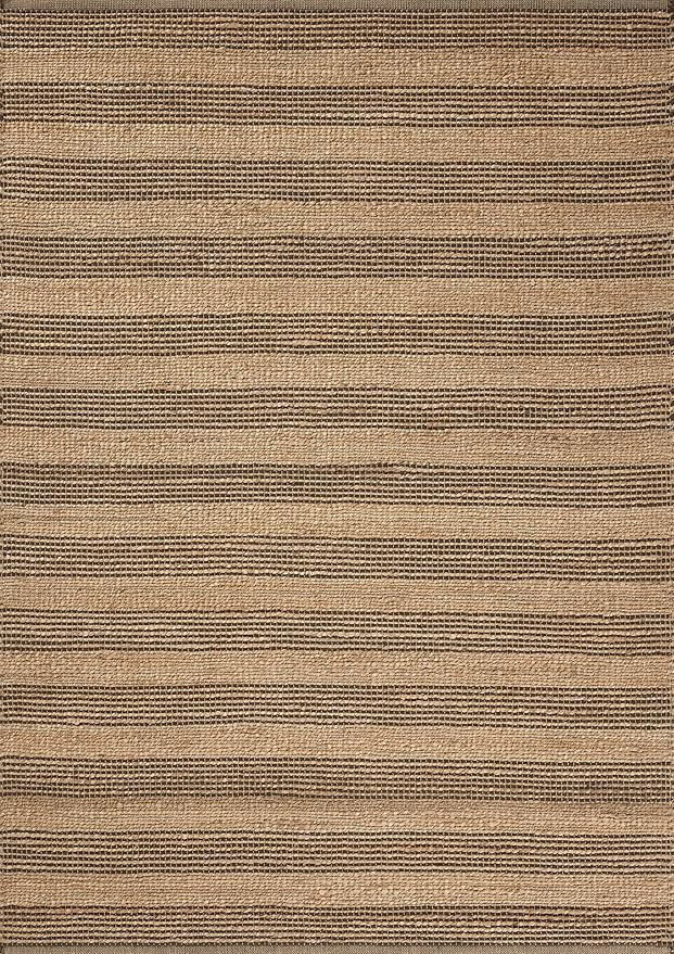 Loloi Chris Loves Julia Judy Collection JUD-06 Natural/Chocolate 8'-6" x 11'-6" Area Rug | Amazon (US)