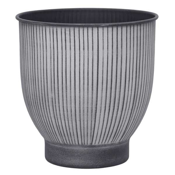Sofie Grey Metal Planter, Medium, sold by At Home | At Home