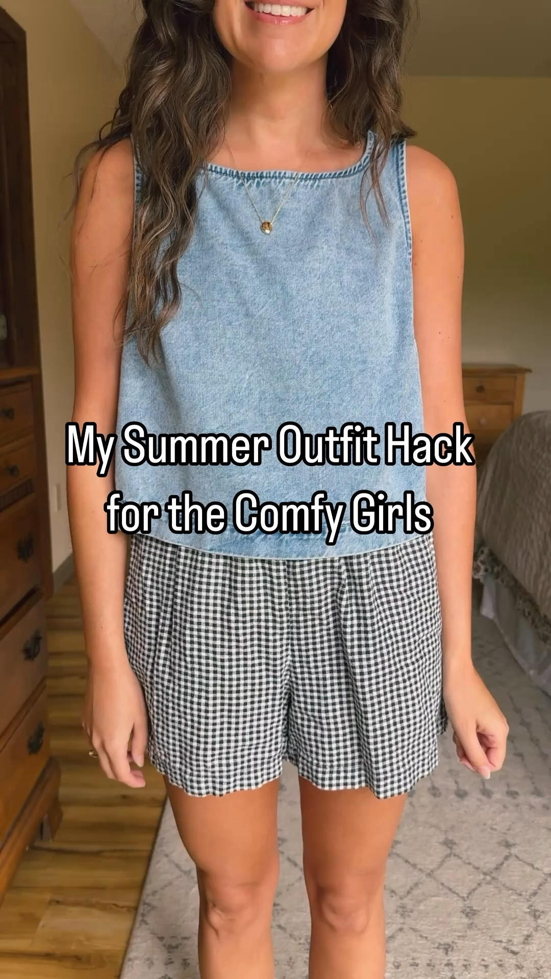 my denim tank is last year’s version. I linked this year’s version and some similar ones. I wear small petite.
Orange shorts-xs
Green linen shorts-xxs 
Black linen shorts—xs
Gingham shorts (older, linked similar)-I wear xs 

Sandals are all size 36 or 6.

#LTKSeasonal #LTKPetite #LTKmomlife
