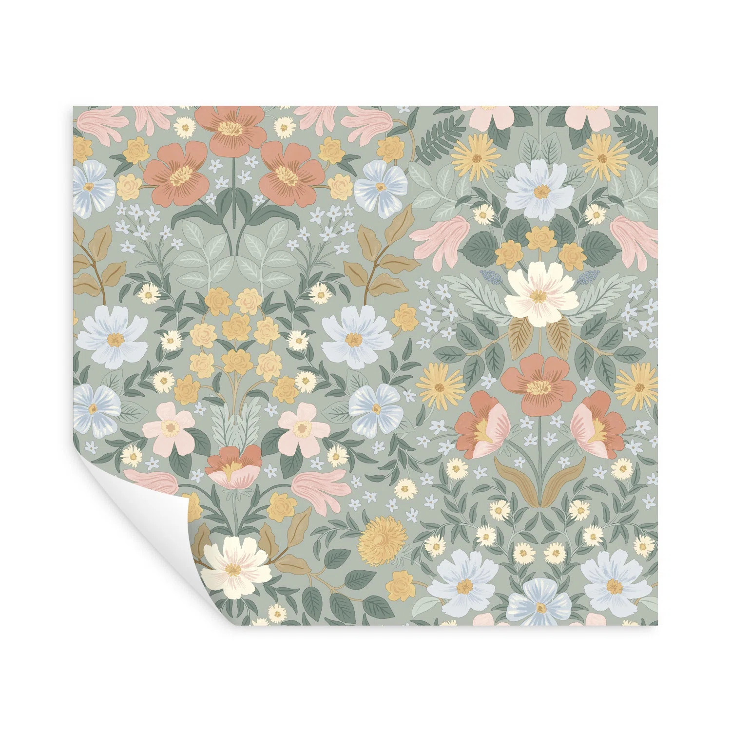 Bramble Garden 20" L x 27" W Peel and Stick Wallpaper Roll | Wayfair North America