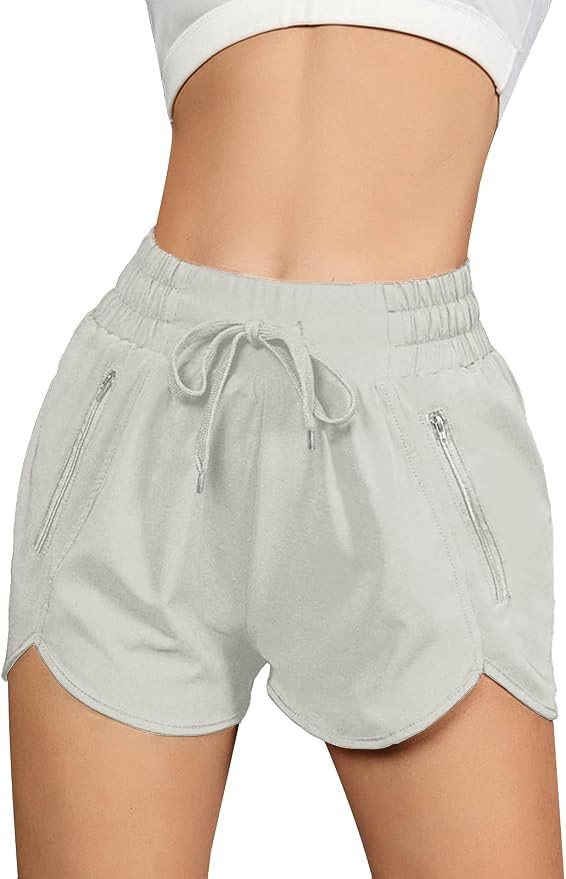 BMJL Womens Running Shorts Athletic High Waisted Drawstring Quick Dry Workout Gym Shorts with Poc... | Amazon (US)