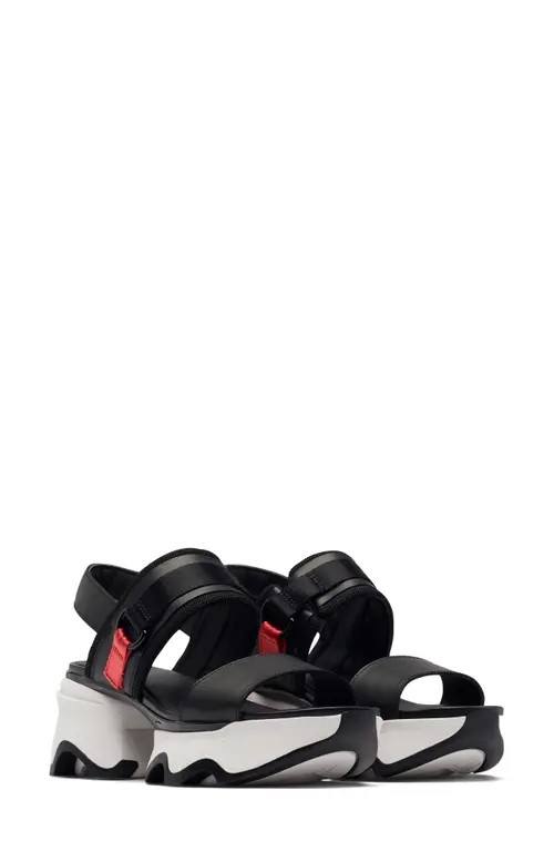 SOREL Kinetic Impact Slingback Sandal in Black/Sea Salt at Nordstrom, Size 9 | Nordstrom