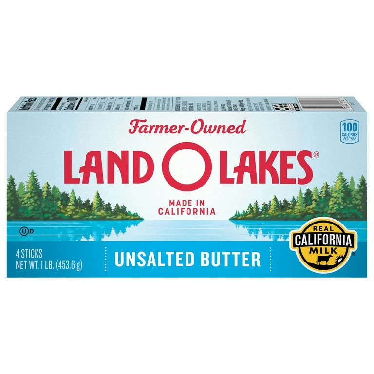 Land O Lakes Unsalted Stick Butter, 16 oz, 4 Sticks | Walmart (US)