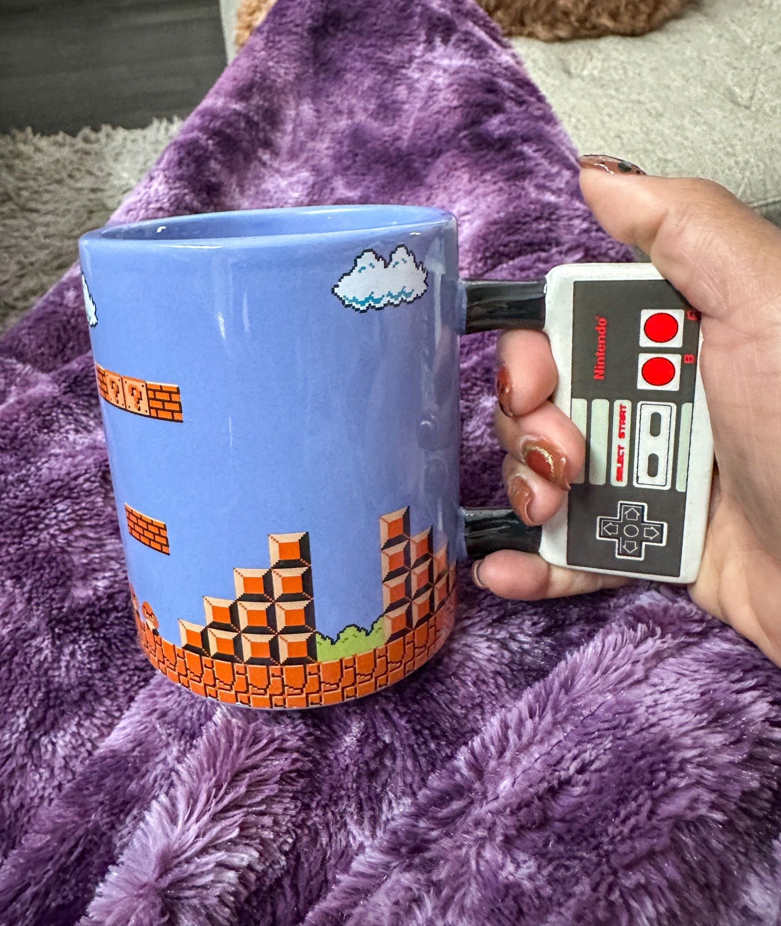I’m a gamer at heart. I was shopping with my teenager and I saw this nostalgic coffee mug. The NES Nintendo Controller Shaped coffee Mug, Ceramic 10fl oz. #gamer #videogames #coffee #coffeelover #nintendo 