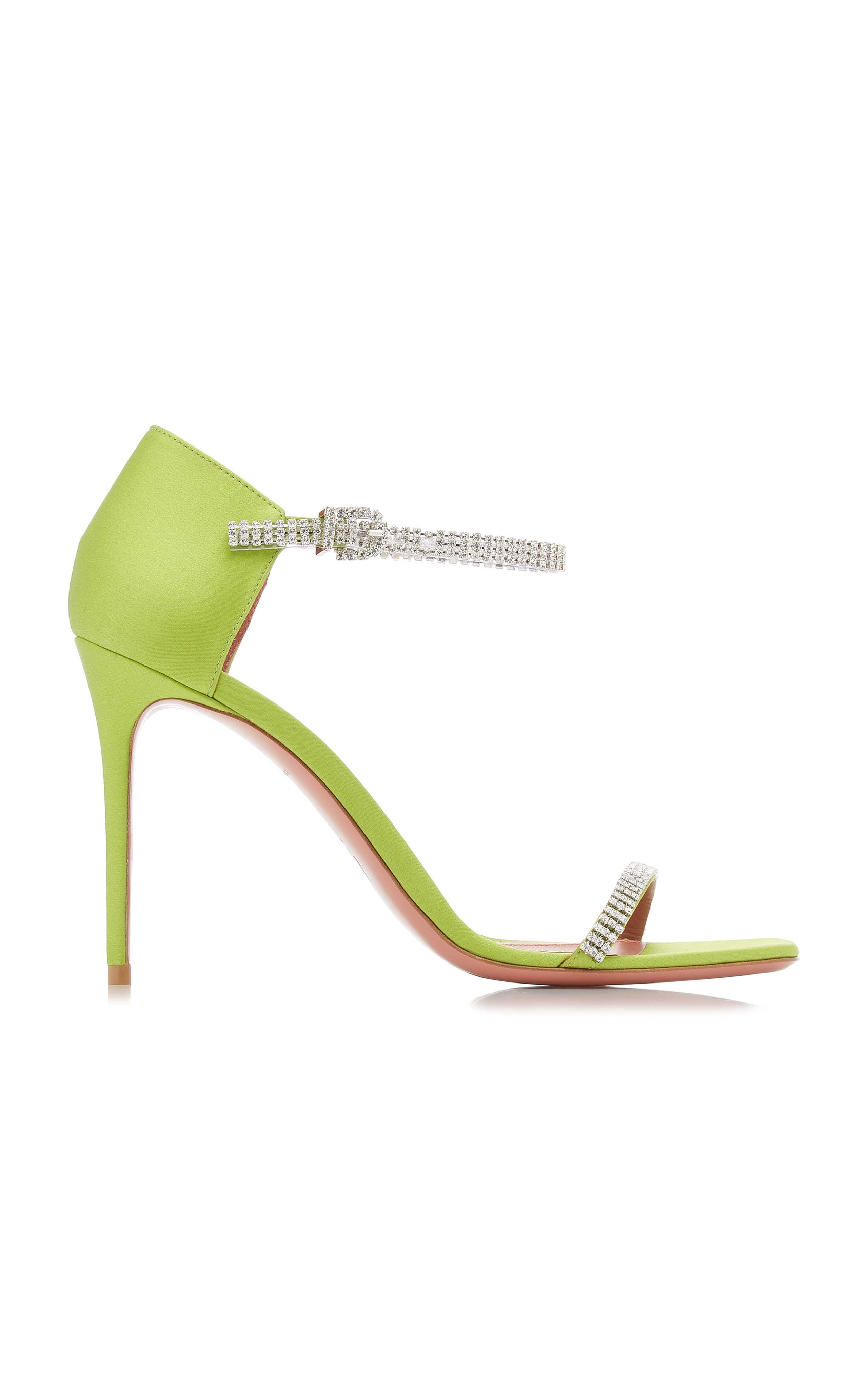 Ursina Crystal-Embellished Satin Sandals | Moda Operandi (Global)