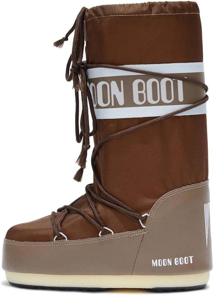 Amazon.com: Moon Boot Icon Nylon Insulated Slip On Unisex Snow Boots, M11.5-13, W12.5-14, Red : L... | Amazon (US)