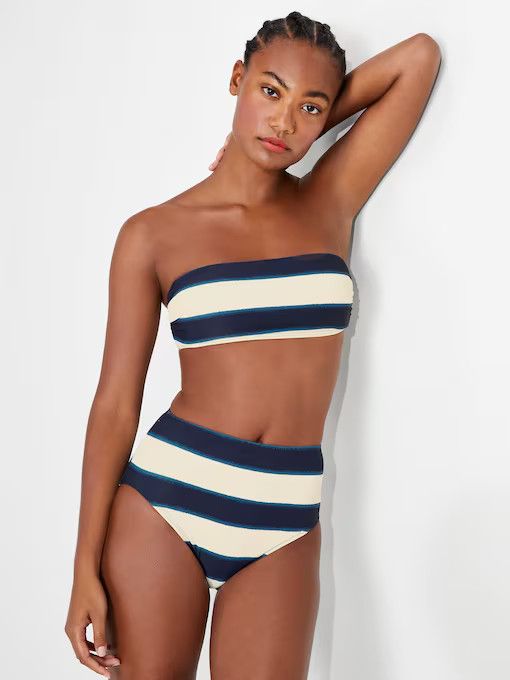 Awning Stripe Bandeau Bikini Top | Kate Spade (US)