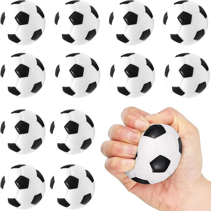 Mini Fußball 12 Stück, Mini Sportbälle, Schaumstoffbälle, Stressball Kinder, Softball Fußbal... | Amazon (DE)