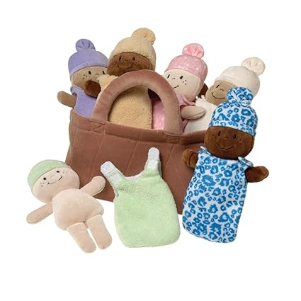 Basket of Babies Creative Minds Plush Dolls, Soft Baby Dolls Set, 6 Piece Set for All Ages | Amazon (US)