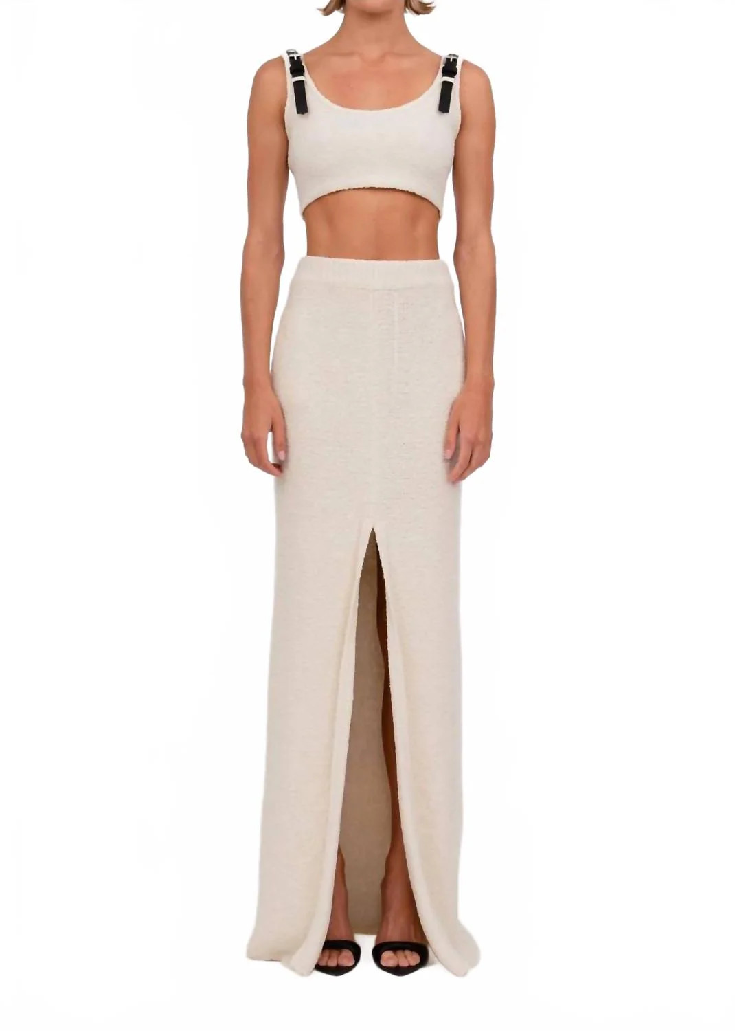 Simone Maxi Skirt In Ivory | Shop Simon