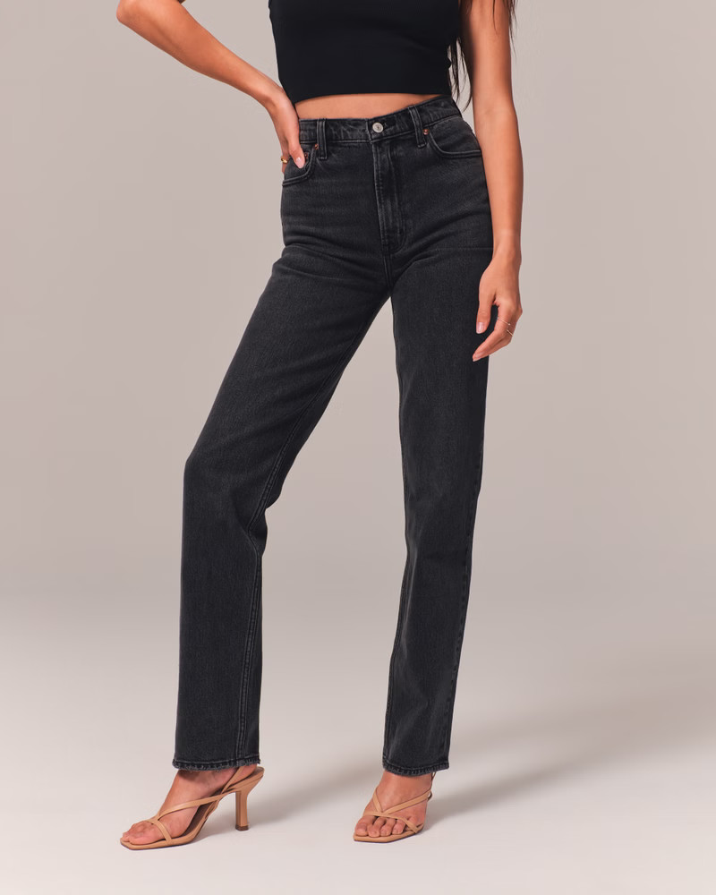 Ultra High Rise 90s Straight Jean | Abercrombie & Fitch (US)
