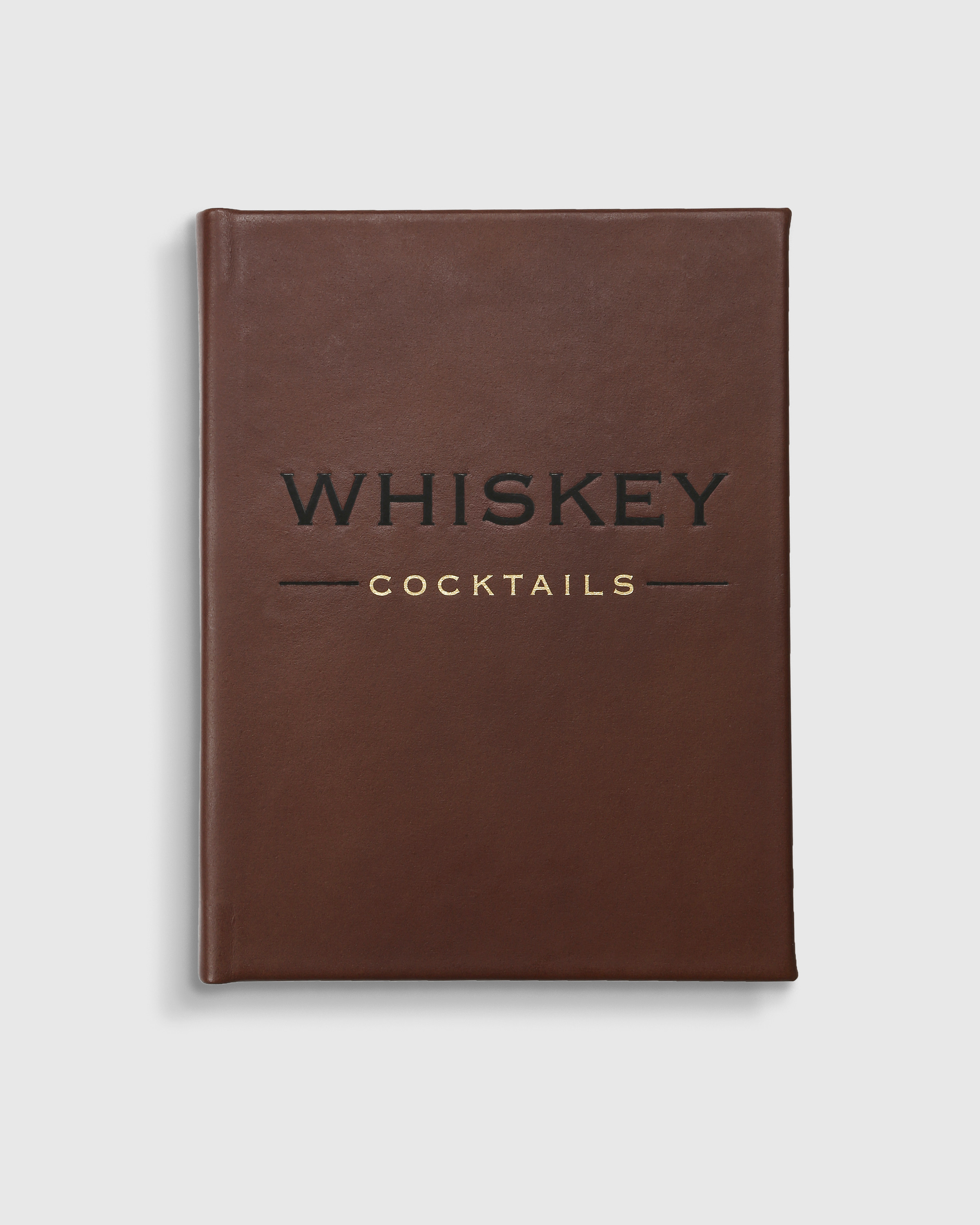 Whiskey Cocktails Leather Bound Book in No Color | Quince