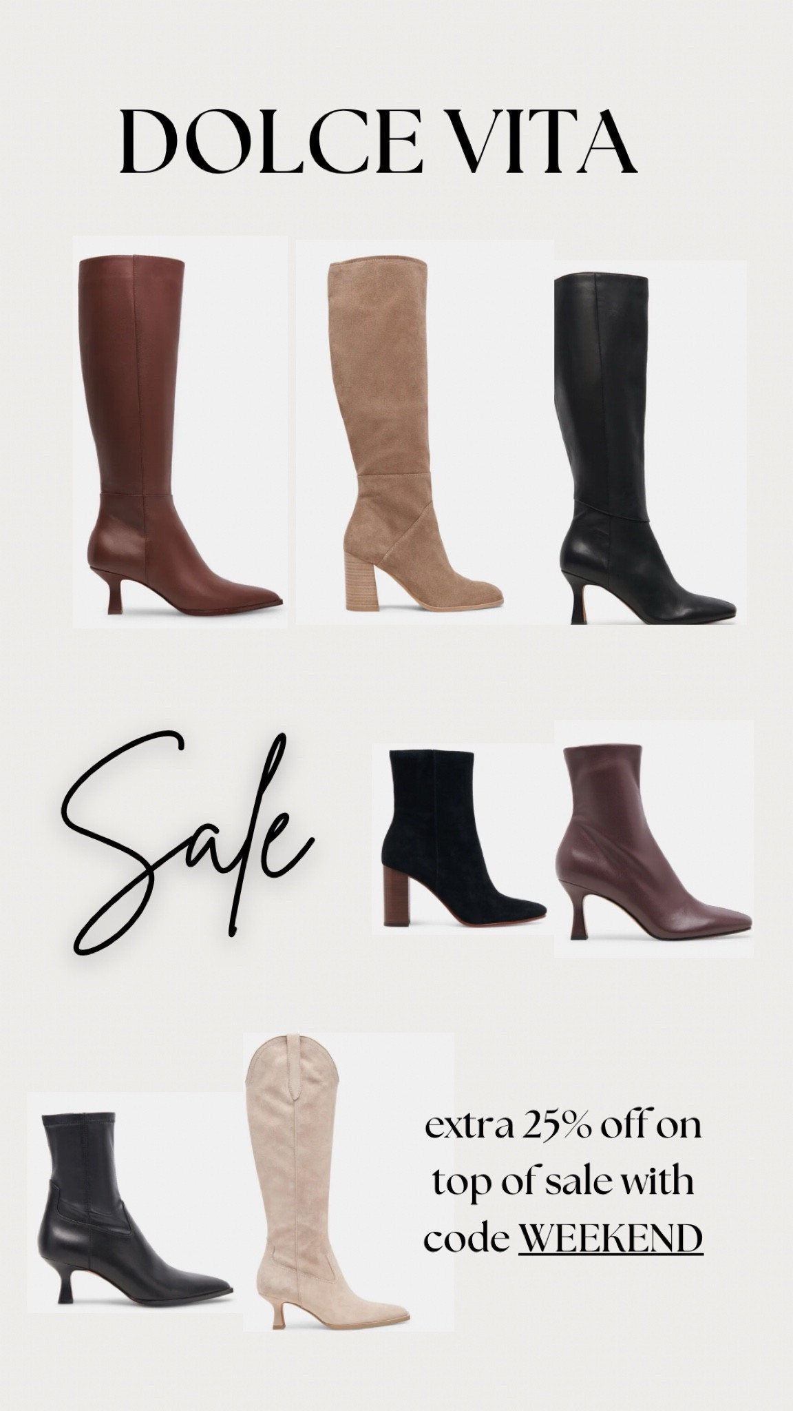 DOLCE VITA SALE!! Who doesn’t love a sale on top of a sale! So many great picks, linked a couple of my favorite boots! 

#LTKShoeCrush #LTKSaleAlert