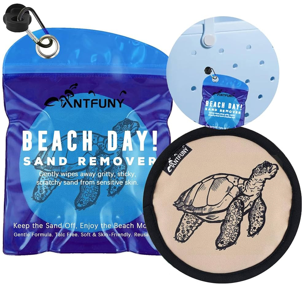 Beach Sand Remover Sand Eraser Brush Wipe Mitt Family Kids Women 2025 Summer Beach Vacation Essen... | Amazon (US)