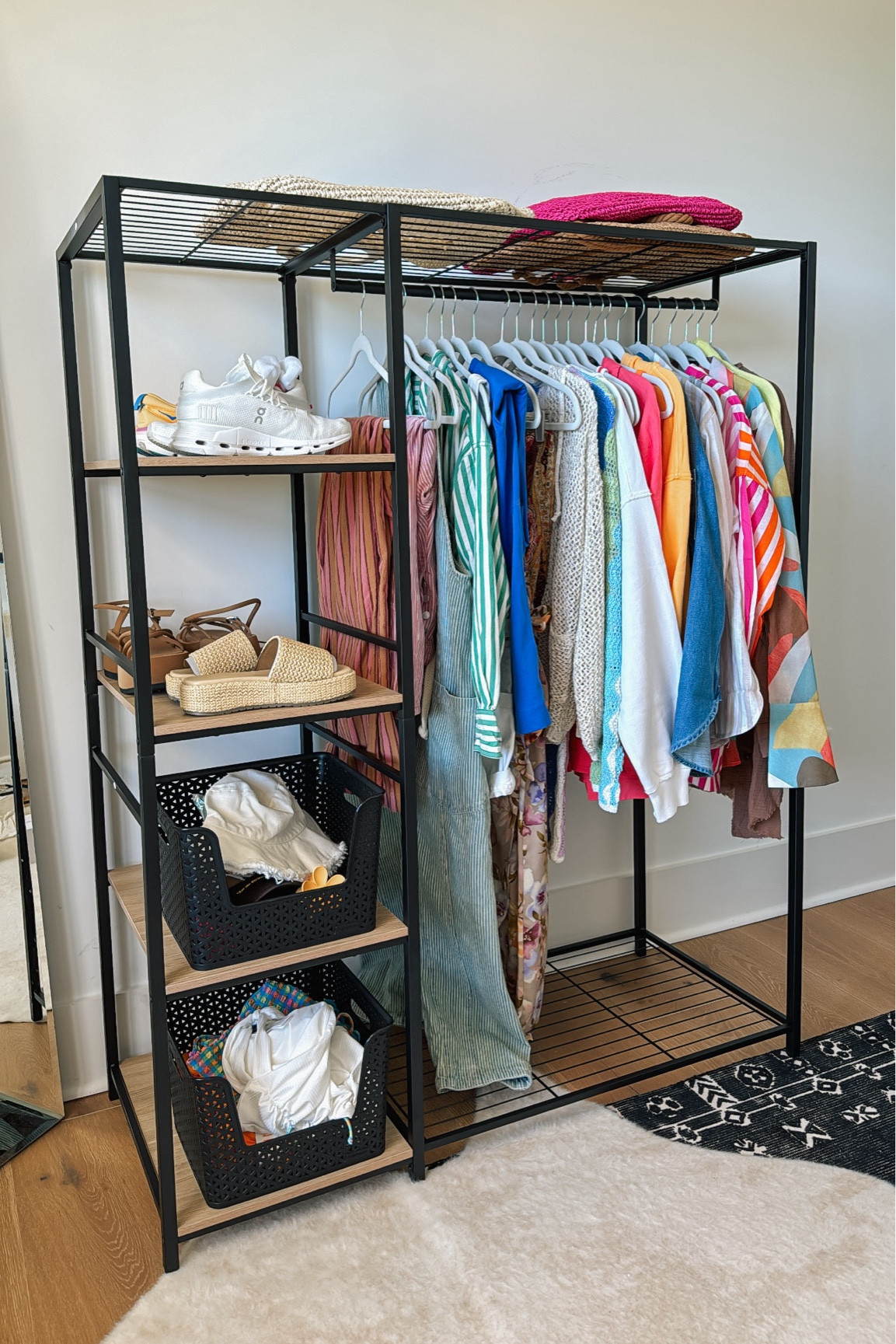Modular Freestanding Wardrobe // Garment Rack // Shelving Unit // Makeshift Closet 

#LTKhome #LTKsalealert