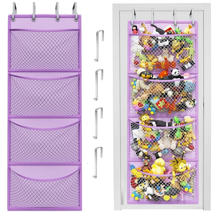 Honeyera Plush Storage (Patent Pending) - Plush Hammock Net Over Door Organizer for Stuffies, Bab... | Amazon (US)