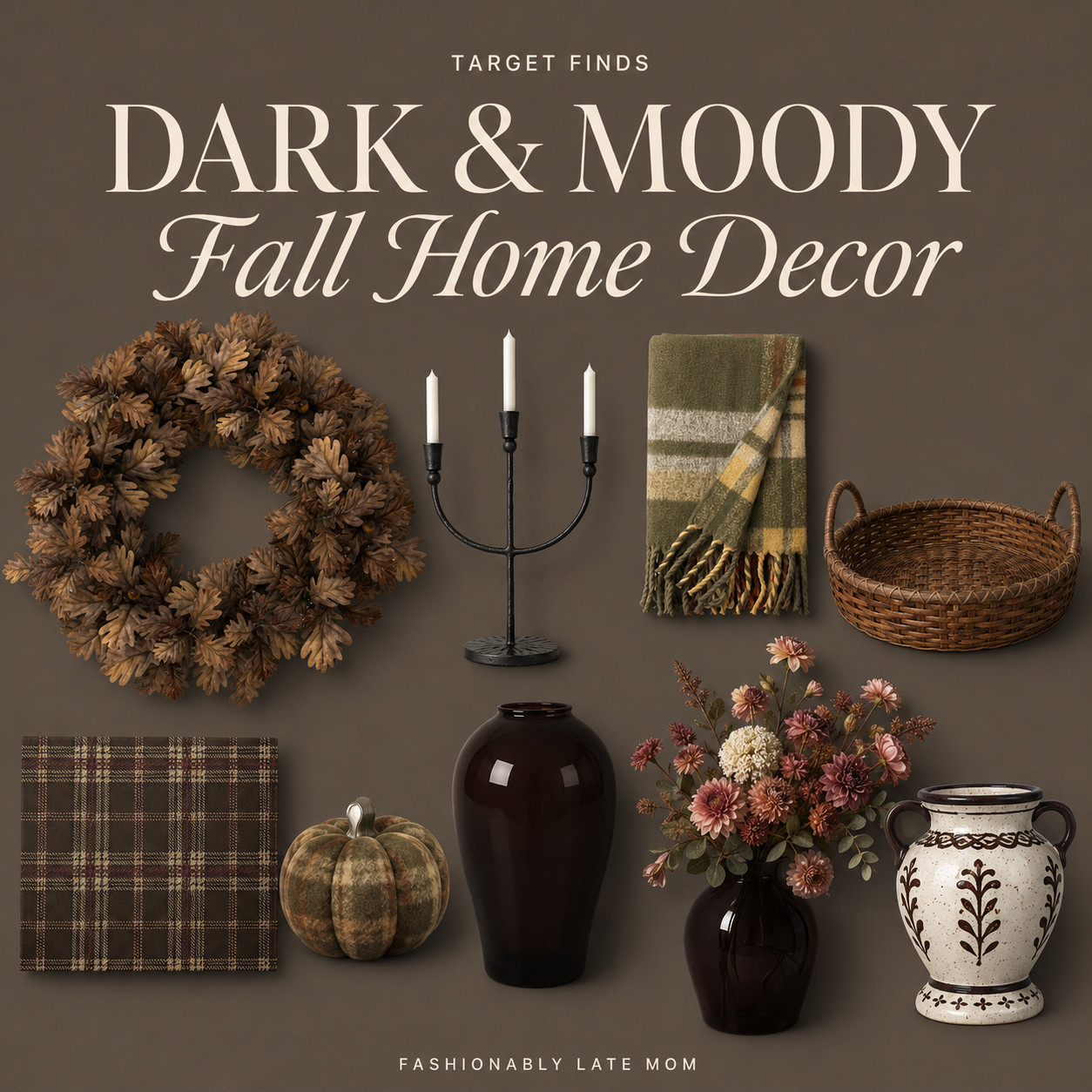 Loving these dark and moody fall finds from Target! 

 #LTKSeasonal #LTKHome