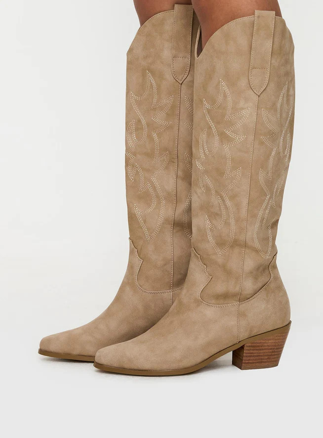 Billini Urson Boots Taupe | Princess Polly AU