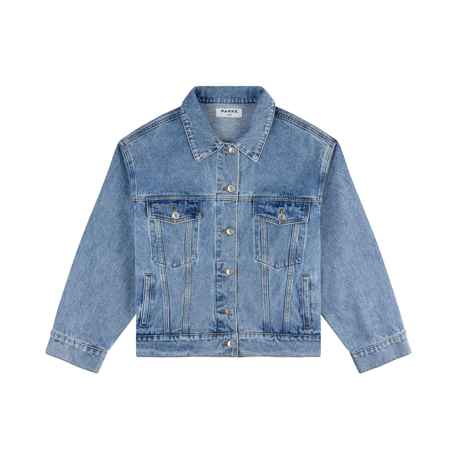 Oversized Vintage Wash Denim Jacket by Stoney Clover Lane XS | Stoney Clover Lane