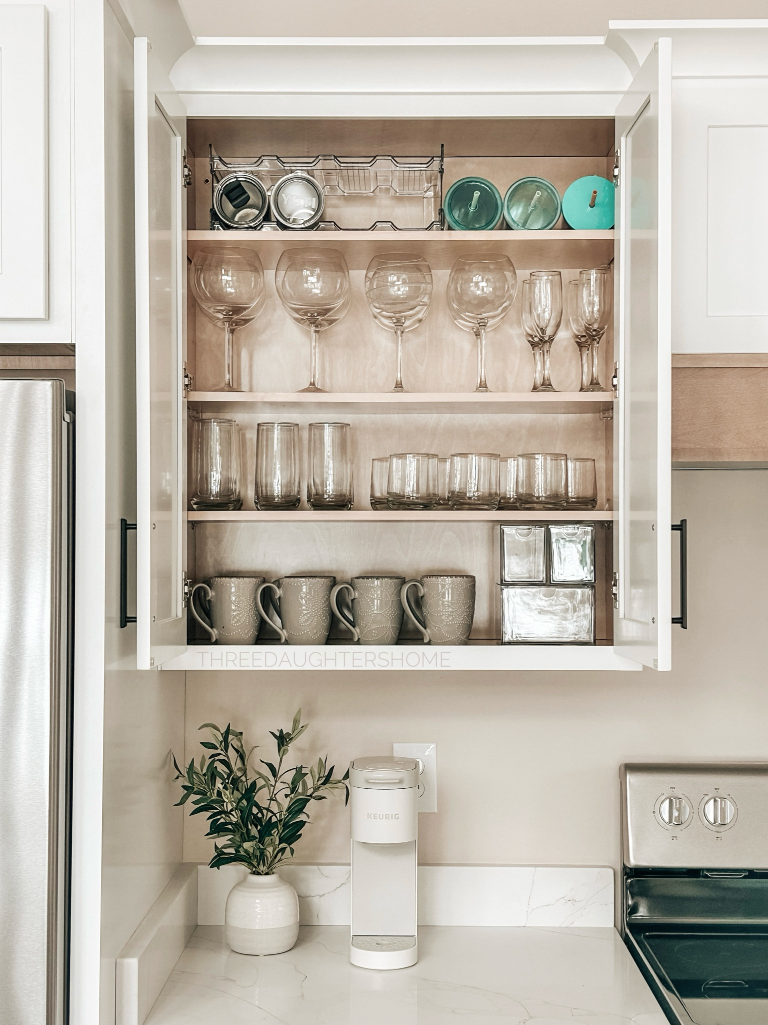 kitchen organization, tumbler organized, yeti organizer, Stanley organizer, coffee bar, coffee organization, white kitchen, neutral home

#LTKSaleAlert #LTKHome #LTKFamily
