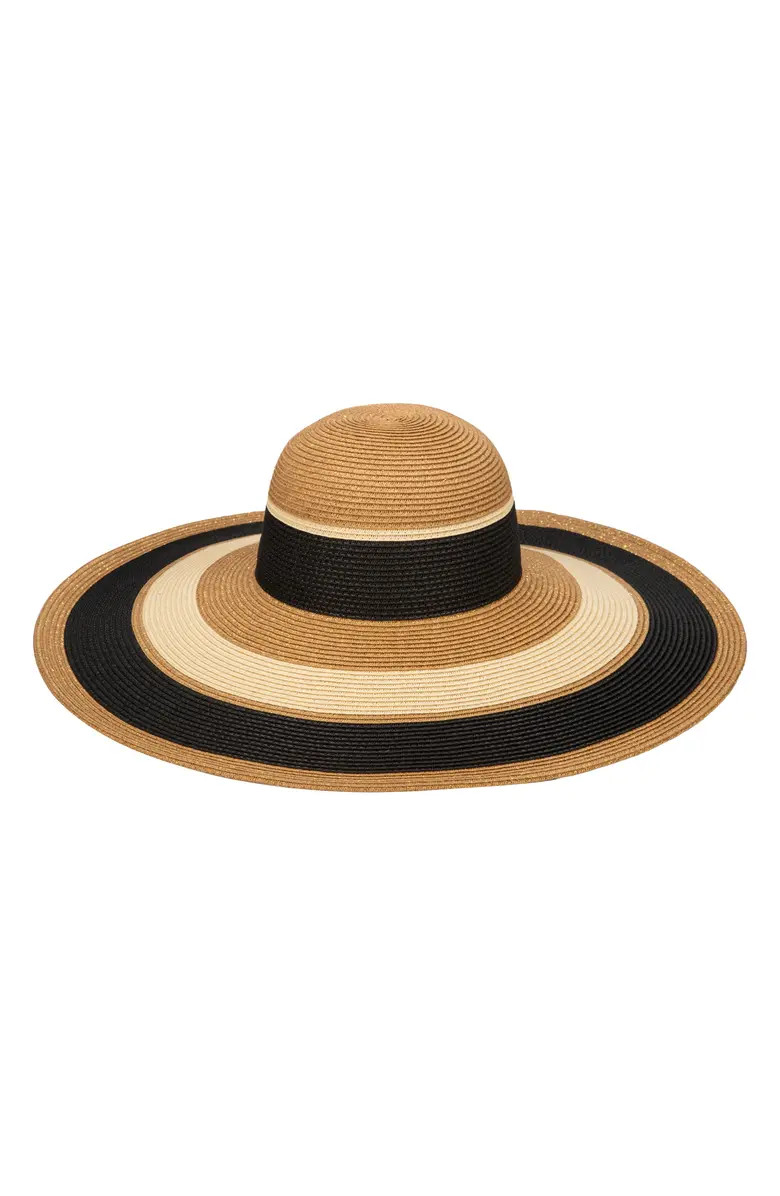 Las Palmas Stripe UPF 50+ Floppy Sunhat | Nordstrom Rack
