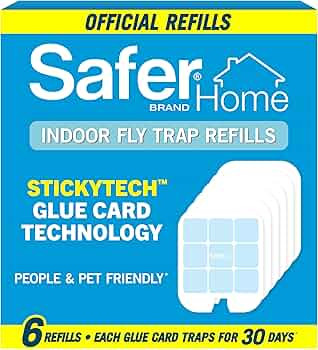 Safer Home SH506 Trap Refill Pack of Glue Cards for SH502 Indoor Fly Trap, 6 Count (Pack of 1) | Amazon (US)