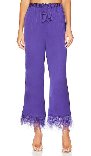 The Chantal Pant in Dark Purple | Revolve Clothing (Global)