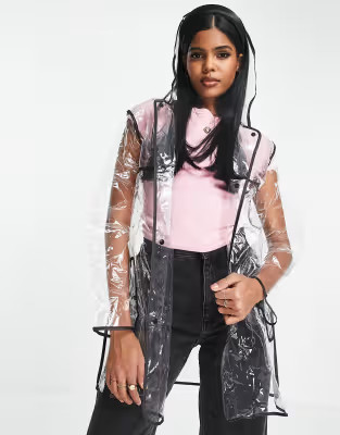 Brave Soul festival Everley clear rain jacket | ASOS | ASOS (Global)