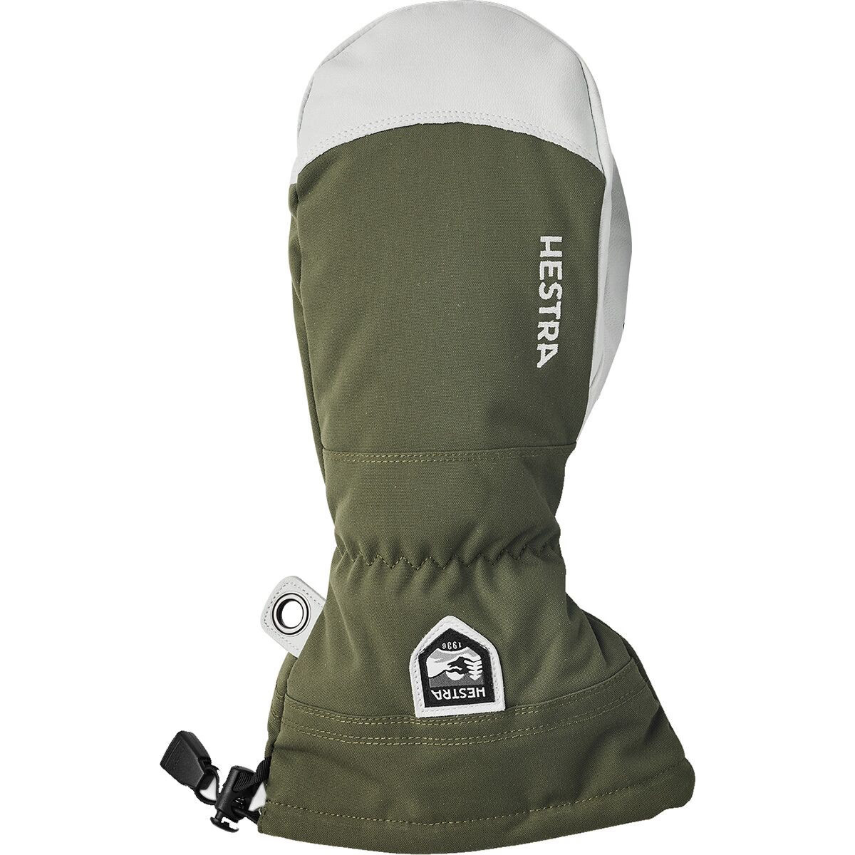 Hestra Army Leather Heli Mitten - Men's Olive, 10 | Backcountry