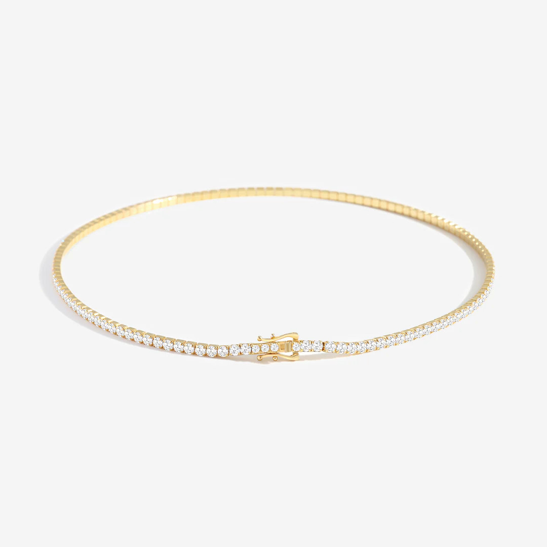 3mm Tennis Necklace | Mint & Lily