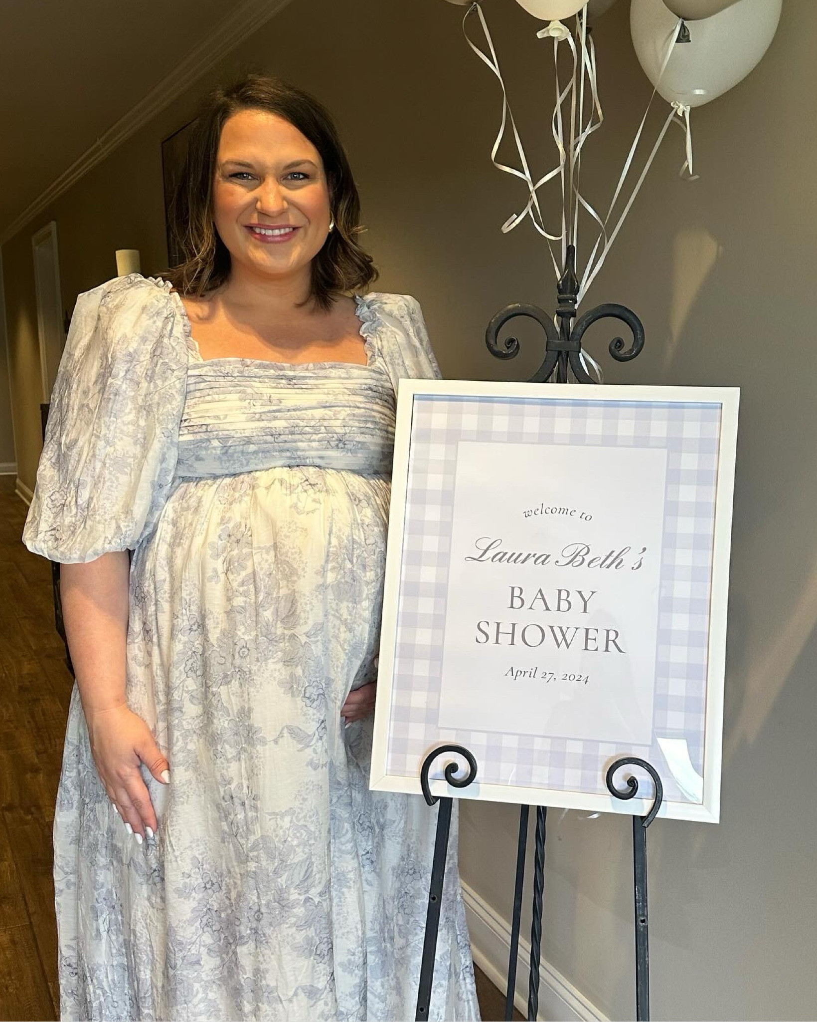 Baby shower dress
Blue and white dress 
Plus size maternity dress 
Extended sizes 


#LTKwedding #LTKparties #LTKbump