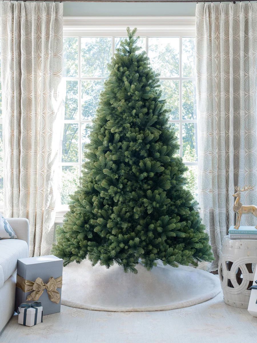 10' Royal Fir Quick-Shape Artificial Christmas Tree with 1600 Warm White & Multi-Color LED Lights | King of Christmas