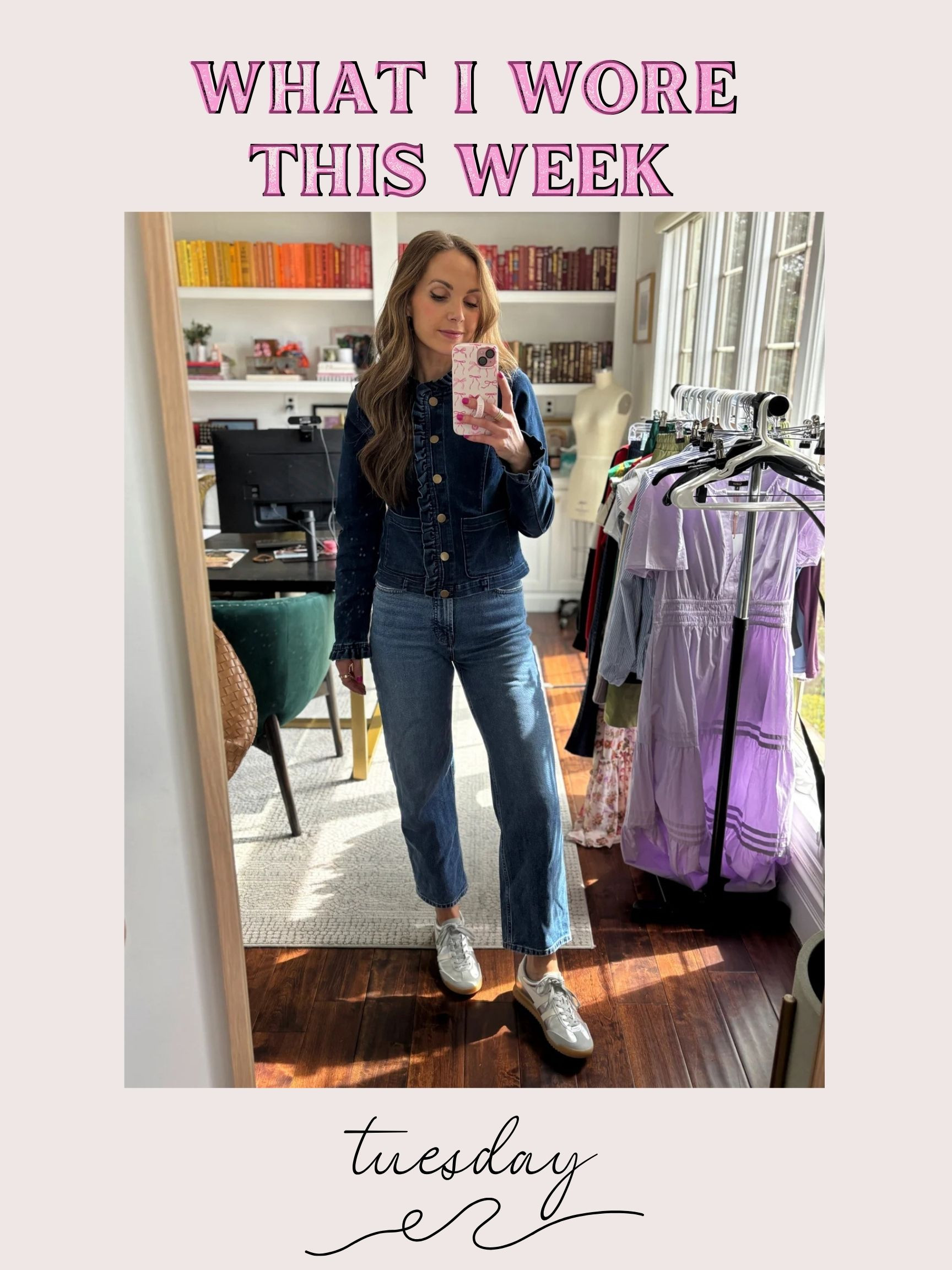 Monochromatic spring denim style // @kohl’s denim jacket 20% off with code FAMILY20

#LTKFindsUnder100 #LTKStyleTip #LTKSeasonal