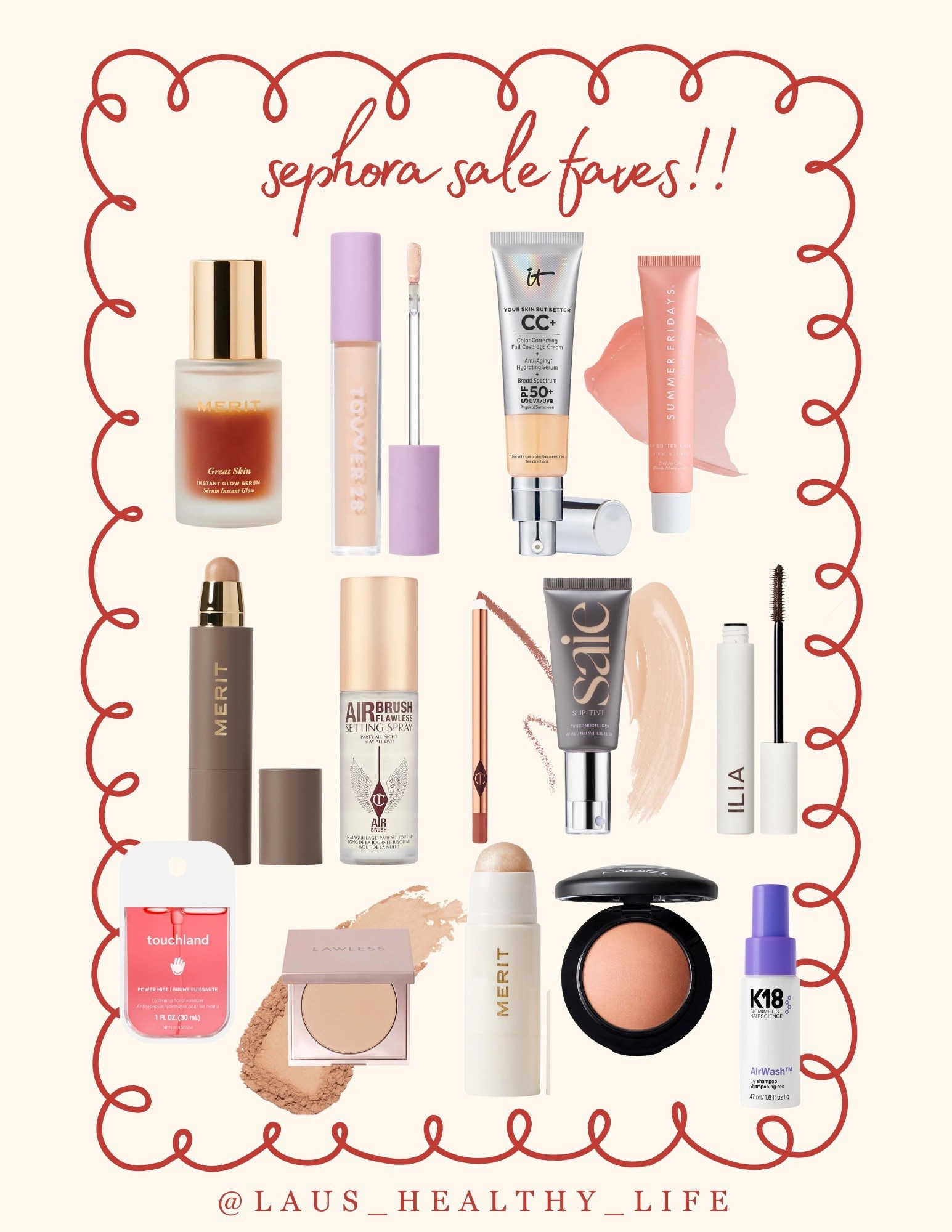 Tried &amp; true Sephora favourites! I’ve repurchased each of these multiple times! 