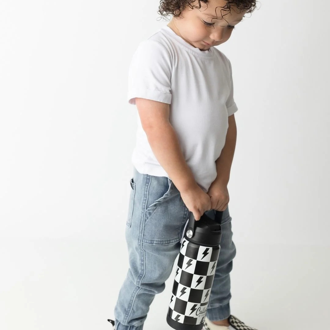 The Kyler Tumbler - Checkered Bolts | Calla & Friends