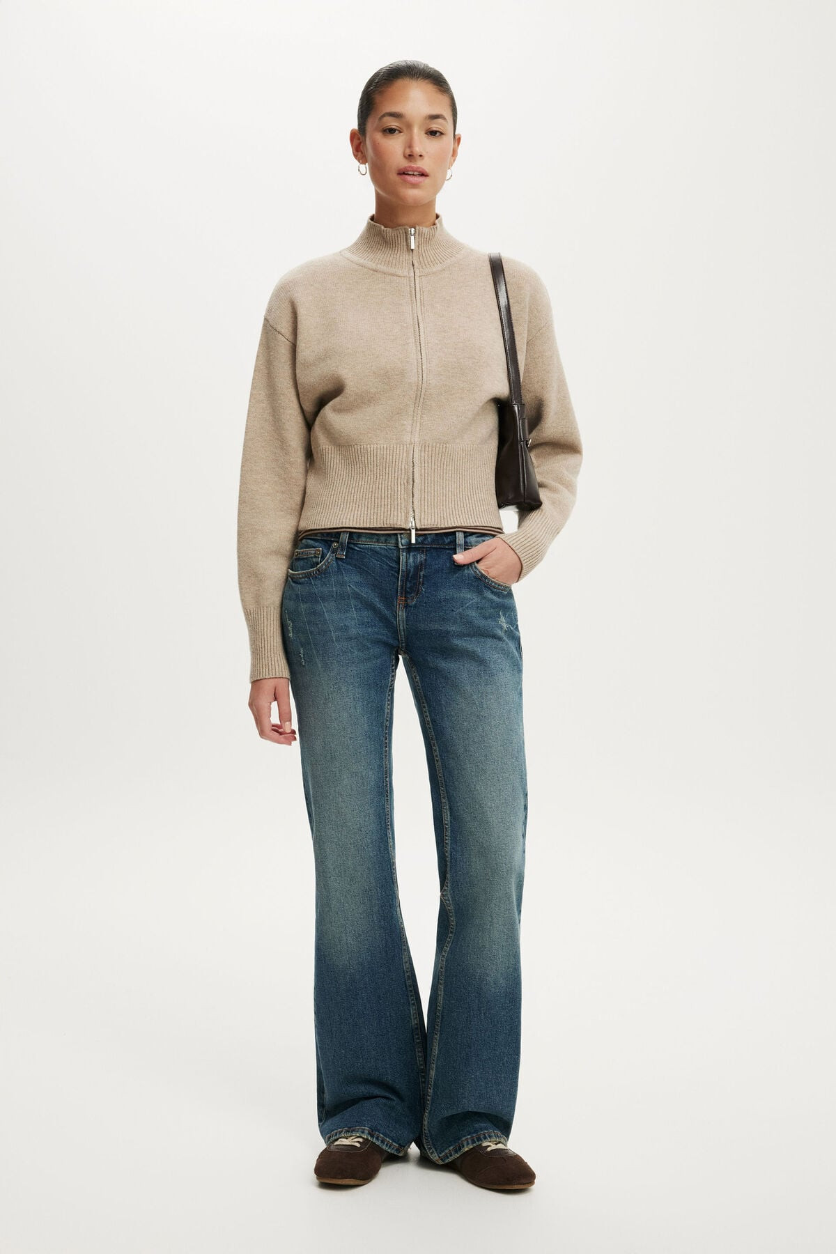 Lotus Cinched Zip Knit | Cotton On (ANZ)