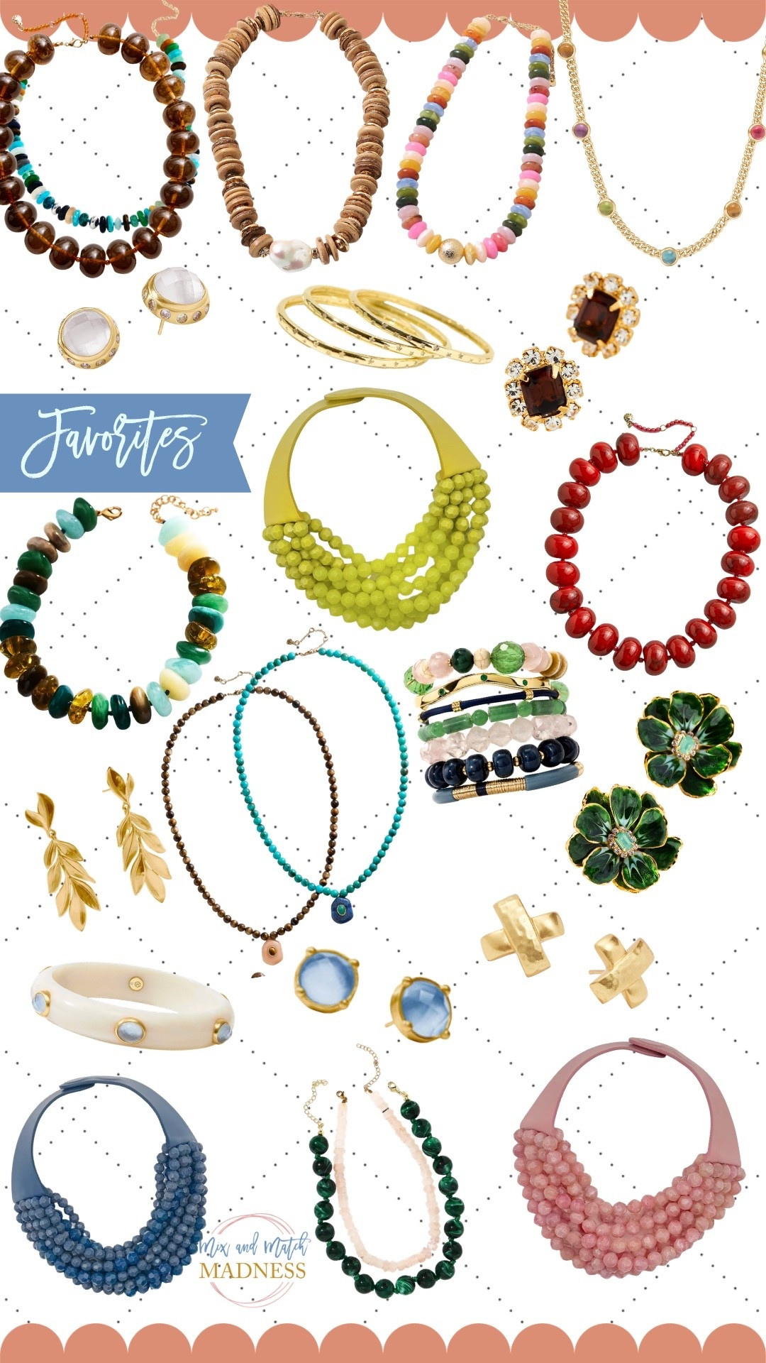 Favorite jewels on rotation!! 

CODES:
Allie + Bess - Catherine20
Erin McDermott- mixandmatch for 25% off