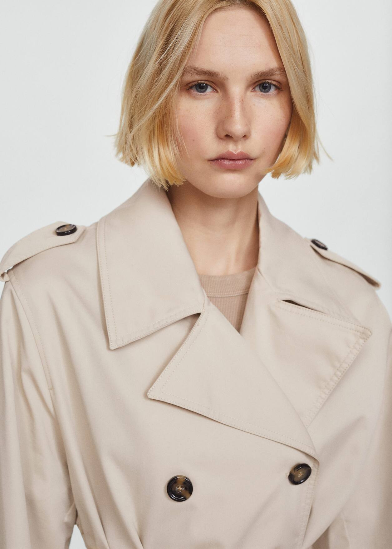 Double-button trench coat -  Women | Mango USA | MANGO (US)