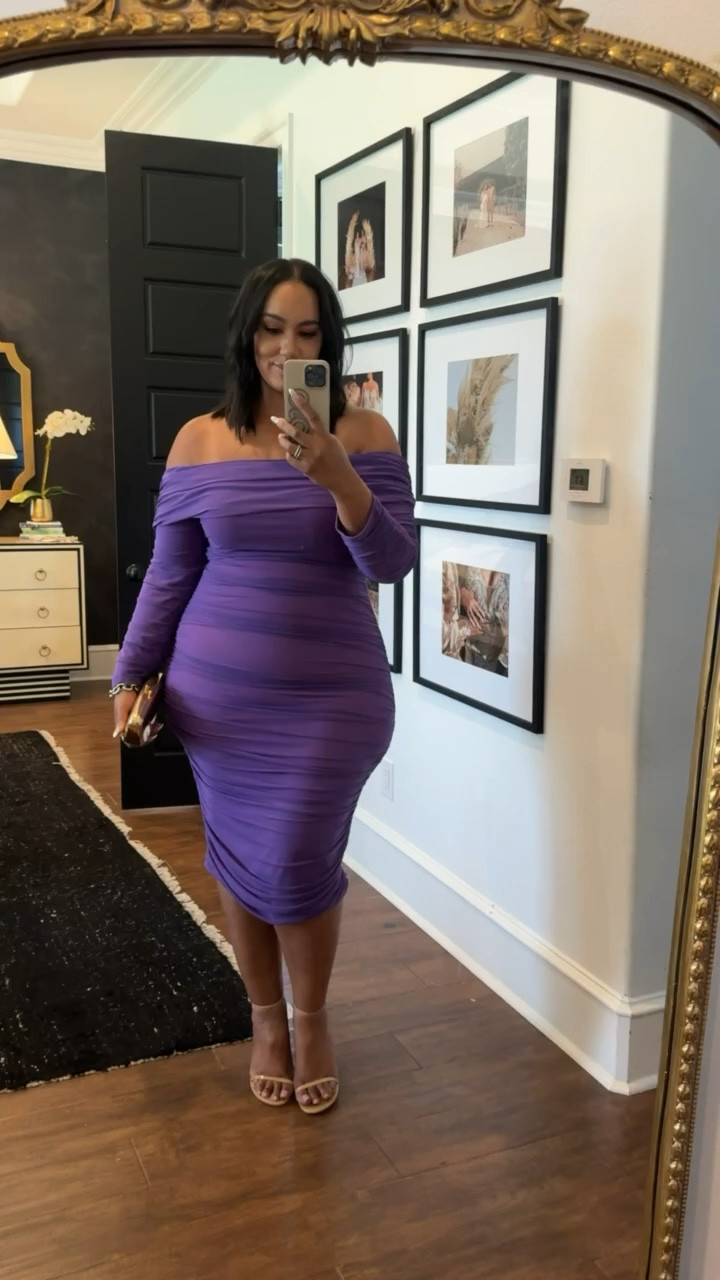 My go-to the wedding guest dress on sale for $20 💜 Wearing an XL! 

#LTKSeasonal #LTKSaleAlert #LTKMidsize