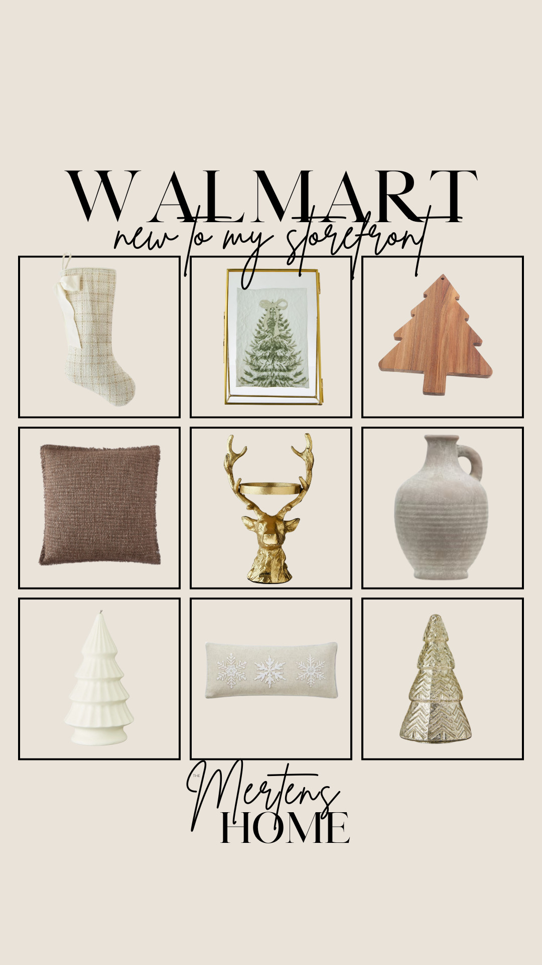 New to my Walmart storefront—neutral Christmas finds that bring cozy, festive charm to every space 🎄🤍  

 #LTKHoliday #LTKHome